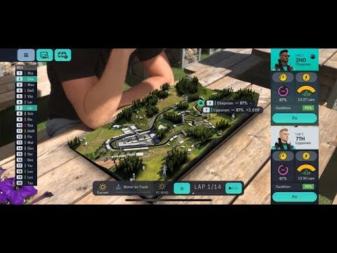 Gaming on the iPhone X: Motorsport Manager Mobile 3 - YouTube