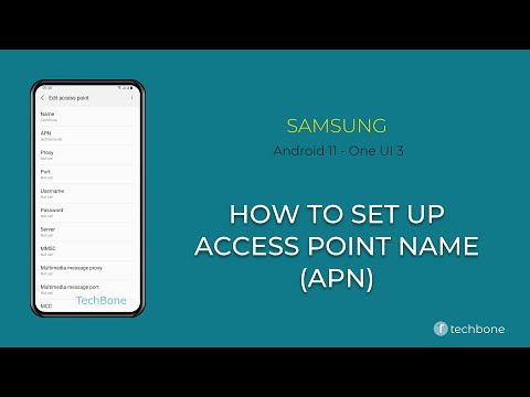 How to Set up Access Point Name (APN) - Samsung [Android 11 - One UI 3]
