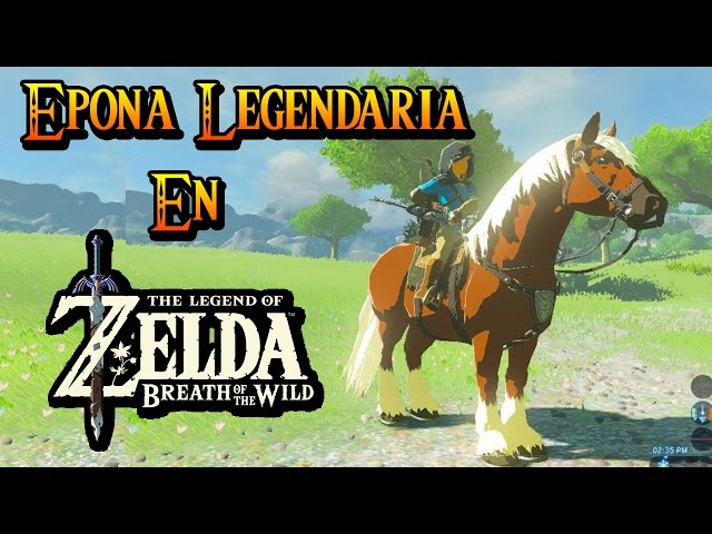 Vídeo relacionado con Nintendo Camiseta de Manga Corta para Hombre Zelda Breath of The Wild Link Epona - Negro - Medium