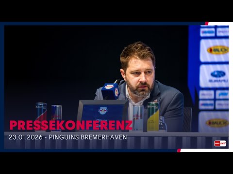 Pressekonferenz: EHC Red Bull München vs. Pinguins Bremerhaven (23.01.2026)