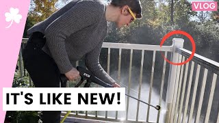 ☘️ VLOG: A Productive DAY OFF In MY Life • Power Washing, Home Office Tidying, Furniture Building