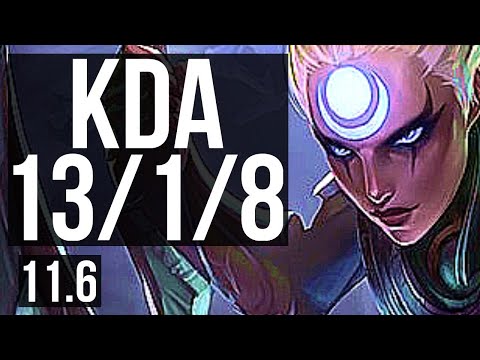 DIANA vs LUCIAN (MID) | 13/1/8, 900+ games, Legendary, 1.0M mastery | BR Grandmaster | v11.6
