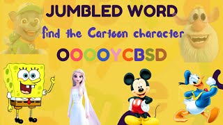Jumbled Words - Are You Smart Enough To Find The Cartoon Characters