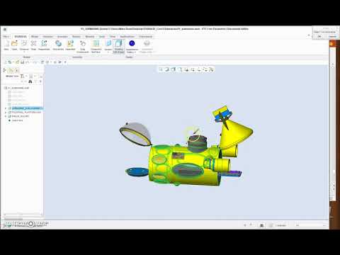 Painting Demo - PTC Creo 3.0 Submarine Model