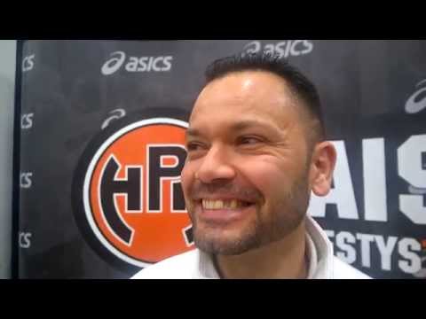 Lehdistötilaisuus HPK - LP Kangasala 8.11.2015: Luca Chiappini ja Katja Kylmäaho