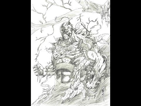 Joe M Sonntag drawing Swamp Thing