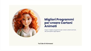 Programmi per creare Cartoni Animati - Informarea.it
