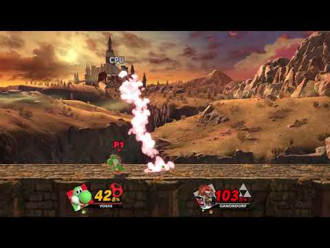 Hello yoshi Smash bros Ultimate Yoshi vs Ganon