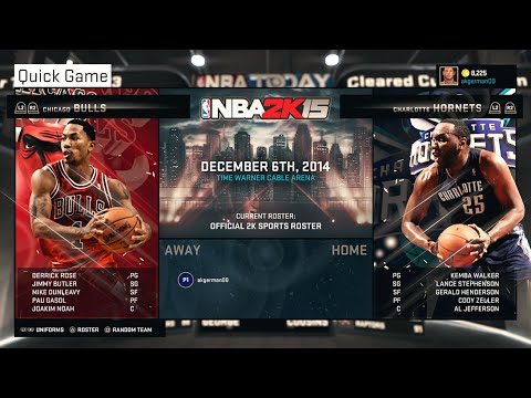 NBA 2K15 - Gameplay | PS4 - Chicago Bulls VS Charlotte Hornets - Full Game