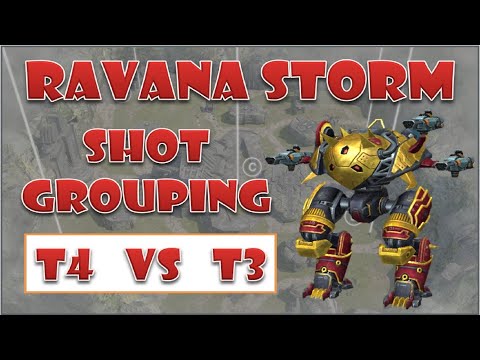 Tier 4 vs Tier 3 Ravana Storm with shot grouping war robots