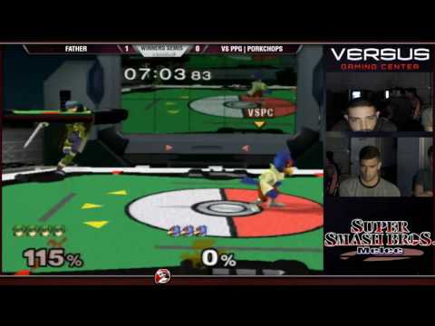 Versus Weekly 06/25/17 - Winners Semis - VS PPG PorkChops (Falco) vs Father (Marth) -  Melee