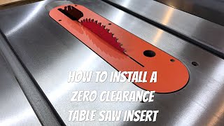LeeCraft Zero Clearance Table Saw Insert for Ridgid R4512