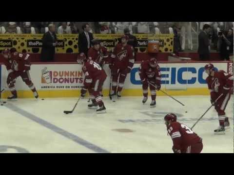 Coyotes - Predators Game 2 Pre-game Skate Around