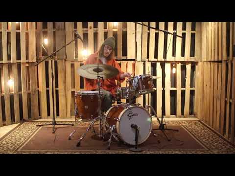 Gretsch Brooklyn Satin Burnt Orange Drum Set - 14x18,8x12,14x14