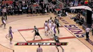 Spurs vs. Suns 12-25-08 3-pointer from the corner at the buzzer to help San Antonio