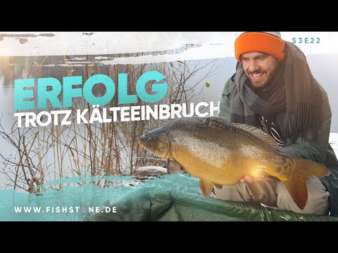 S3E22 Mit dem richtigen Instinkt zu meinem ersten Schneekarpfen - FISHSTONE's Angelwelten