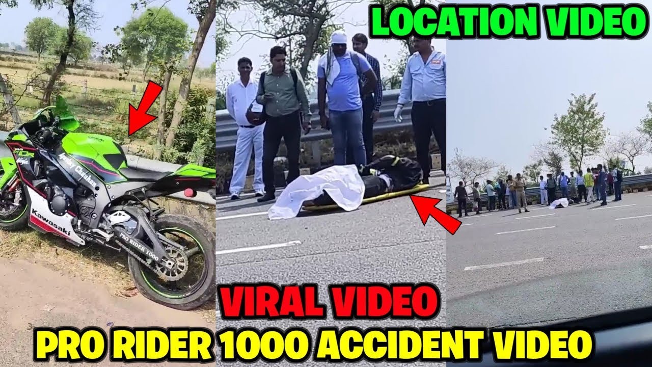 Pro Rider 1000 Live Zx10R Crashed Clip | rip Agastay Chauhan