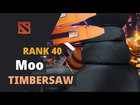 Moo (Rank 40) plays Timbersaw Dota 2 Full Game