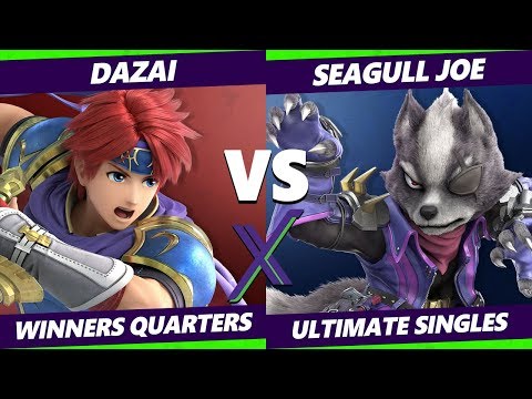 Smash Ultimate Tournament - Dazai (Roy) Vs. Seagull Joe (Wolf, Palutena) S@X 307 SSBU W. Quarters