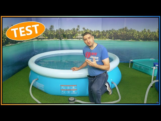 مسبح طوق نفخ ازرق مع فلتر 3.05×3.05×0.76متر يتسع 6 اشخاص