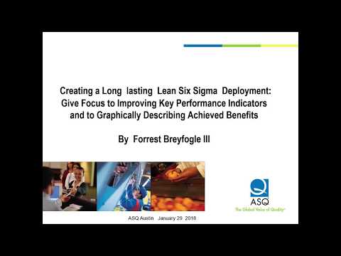 Creating a Long  lasting  Lean Six Sigma  Deployment, ASQ Webinar