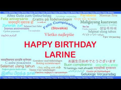 Larine   Languages Idiomas - Happy Birthday