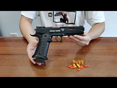 Combat Master 2011 Auto Shell Ejection Blowback Toy Gun Unboxing 2023