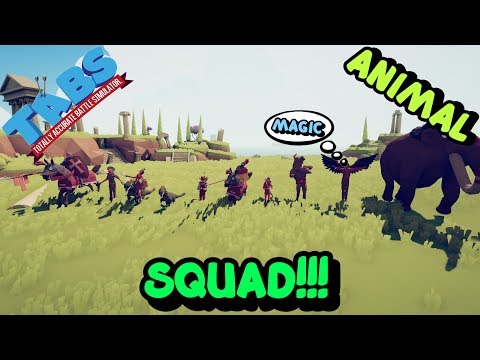 TABS | Animal Squad Vs Every 50 Units (Strong Units=10) - Totally Accurate Battle Simulator
