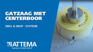 Gatzaag met centerboor