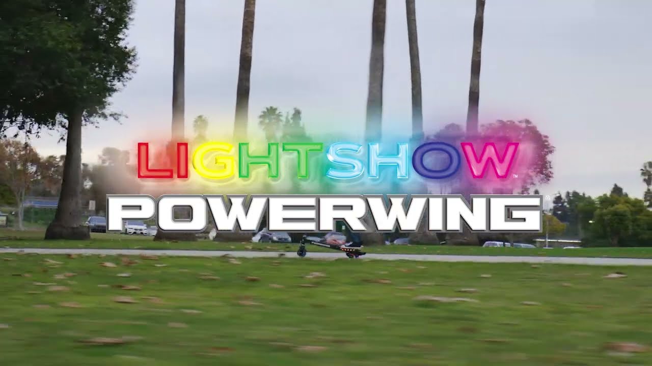 Razor Hoverboard PowerWing Lightshow, Black