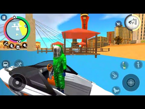 Vegas crime simulator new game | Vegas speed boat fighting on city | Android gameplay