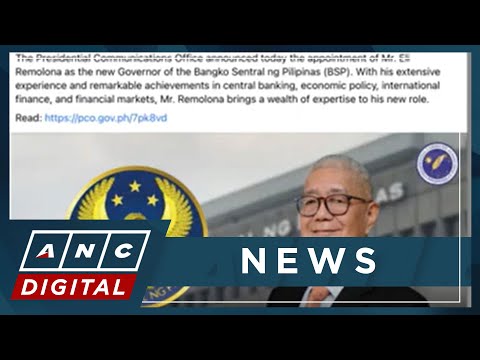 DOF Chief welcomes appointment of Eli Remolana as next BSP Governor ANC