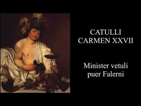 Catullus 27 in Latin & English: Minister vetuli puer Falerni
