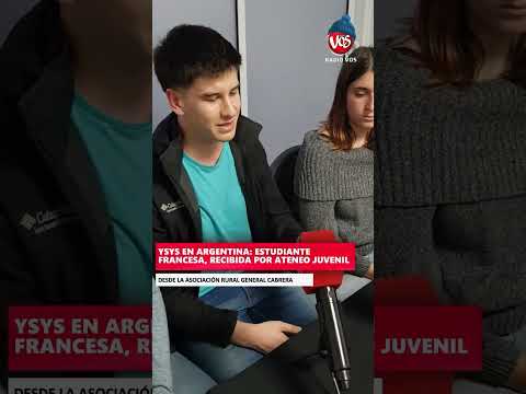 GENERAL CABRERA: ESTUDIANTE FRANCESA, RECIBIDA POR ATENEO JUVENIL.