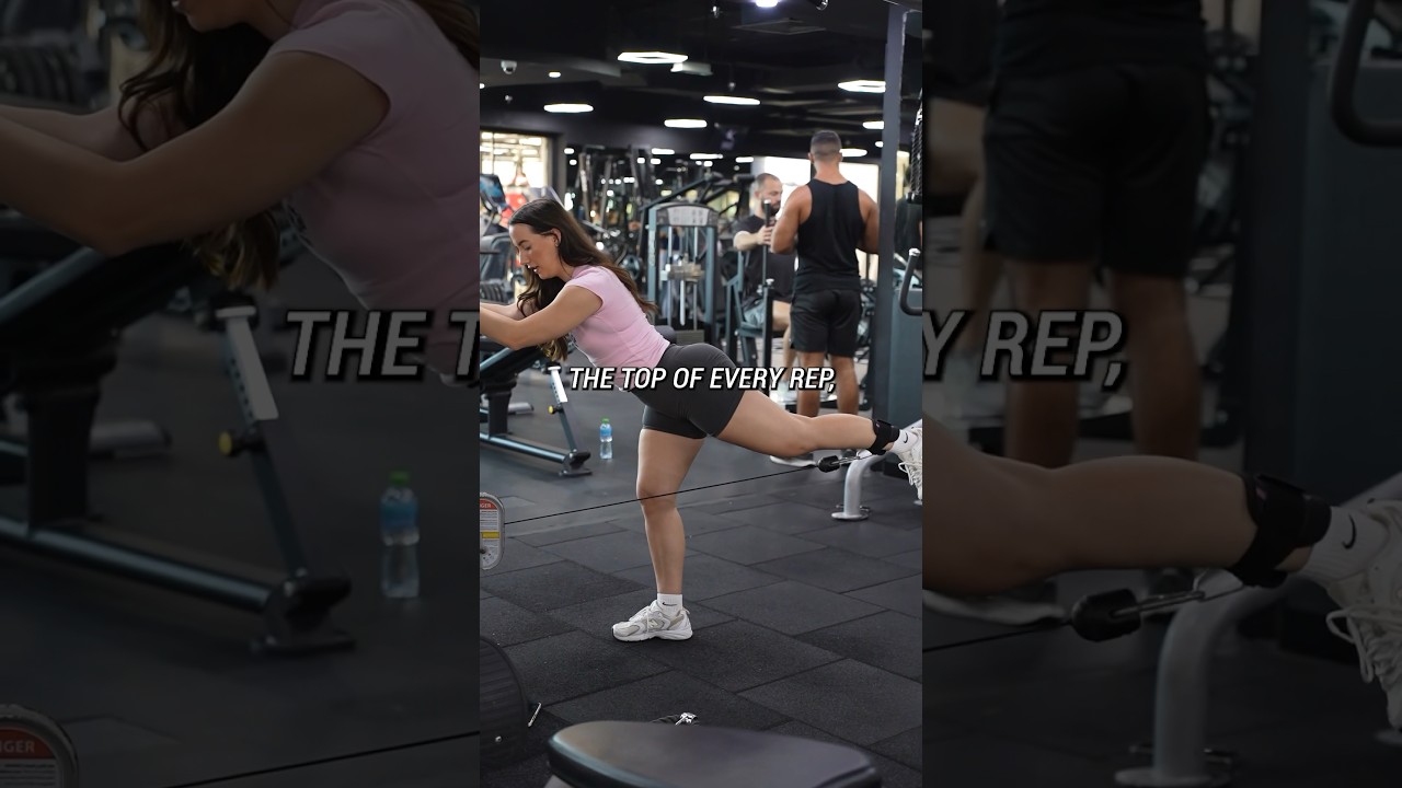 How to do glute kickbacks properly 🍑✅ #glutekickbacks #cablekickbacks #gymtips #fitspo