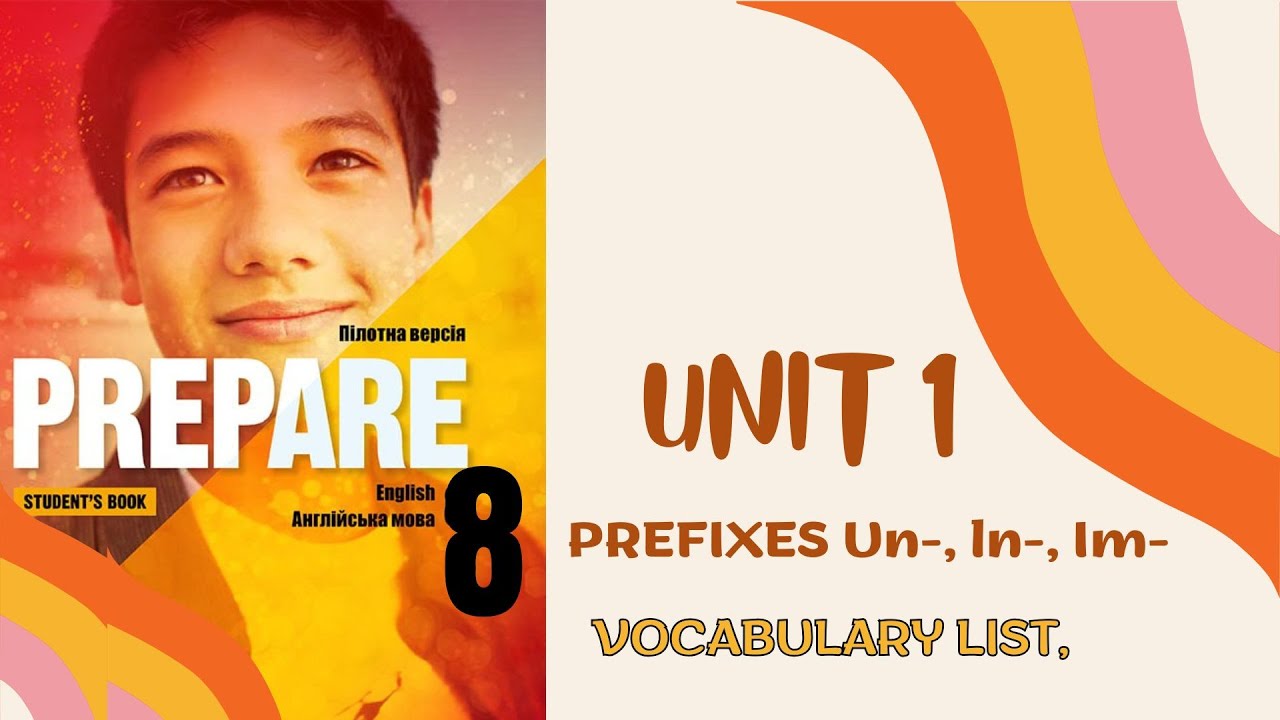 NEW!!, PREPARE 8, VOCABULARY LIST, UNIT 1, PREFIXES Un-, ln-, Im-