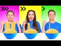 FAST, MEDIUM OR SLOW FOOD CHALLENGE || Try To Eat In 1 Second! Fastest Speed Eating By 123 GO! FOOD