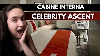 Cabine INTERNA do CELEBRITY ASCENT | Tour completo pela cabine 10332