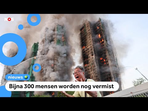 Brand in flatgebouwen Hongkong nog niet geblust