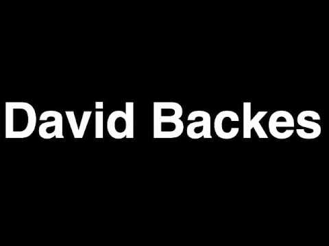 How to Pronounce David Backes St. Louis Blues NHL Hockey Player