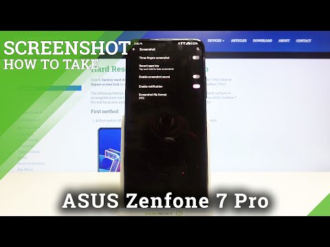 Screenshot Settings in ASUS Zenfone 7 Pro - Change Screenshot Format