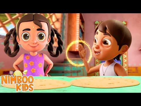 Mummy Ki Roti Gol Gol, मम्मी की रोटी गोल गोल, Hindi Rhymes and Kids Songs