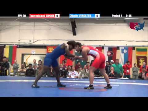 60 KG RR3 - Tserenchimed Sukhee (MGL) vs Othella Feroleto (USA)