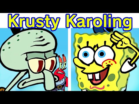 Friday Night Funkin' VS Krusty Karoling | SpongeBob SquarePants, Mr. Krabs & Squidward (FNF Mod)