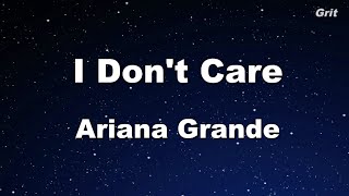 I Don&#39;t Care - Ariana Grande Karaoke 【No Guide Melody】 Instrumental