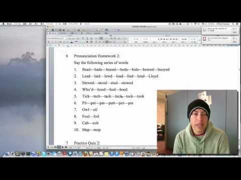 Pronunciation Homework 2