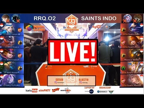 🔴 RRQ.O2 VS SAINTS INDO Mobile Legends Competition Day 3 Dunia Games