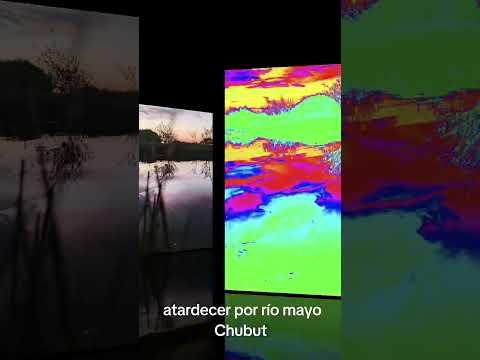 Atardecer por río mayo Chubut