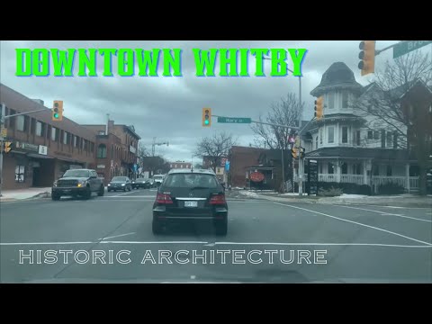 Downtown Whitby, ON, canada with its historic architecture