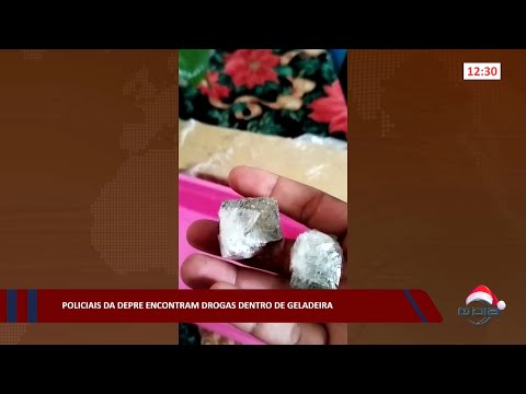 Policiais da DEPRE encontram drogas dentro de geladeira 02 12 2022